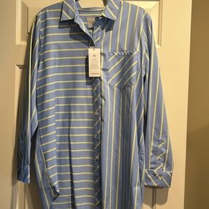 Chicos multi stripe tunic top